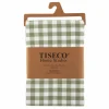 Tiseco Tafellakens|Tafelkleed Gingham 150x250cm - katoen - olijfgroen
