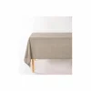 Tafelkleed Myrna 145x300cm - katoen - taupe- Tafellakens