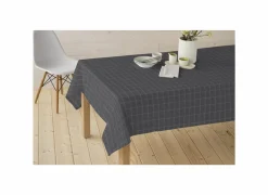 Tafelkleed Nap D'Eco Ø160cm - polyester & katoen - grijs- Tafellakens
