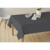 Tafelkleed Nap D'Eco 180x180cm - polyester & katoen - grijs- Tafellakens