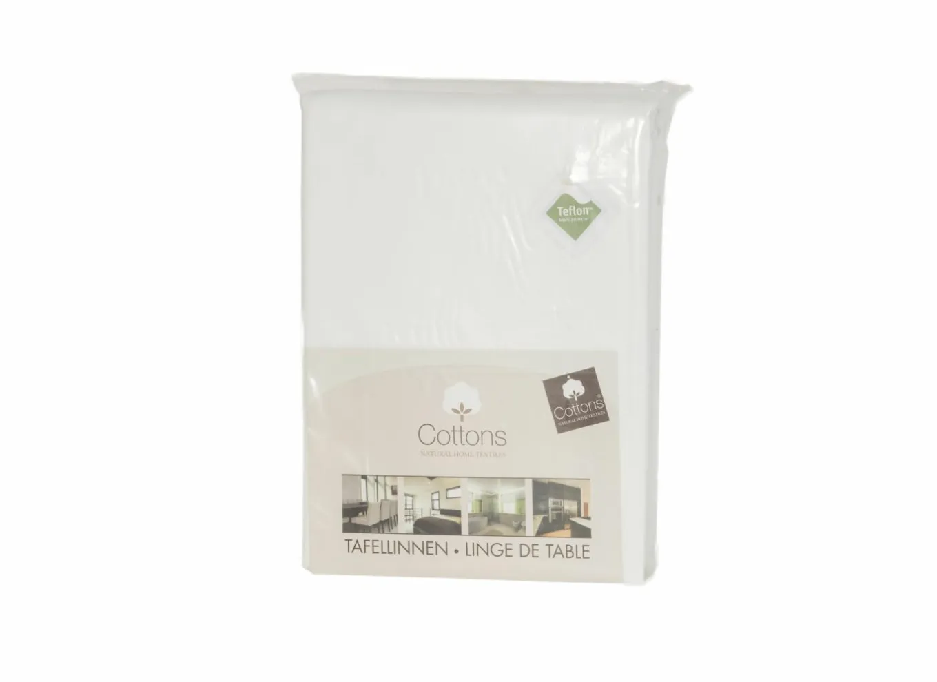 Tafellakens|Tafelkleed Teflon 150x320cm - stof - wit