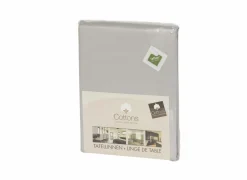 Tafelkleed Teflon 150x290cm - stof - zilver- Tafellakens