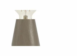 Tafellamp ASBY E27 H10cm hout donkerbruin- Tafellampen