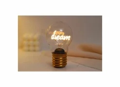 Tafellamp Bulb Shaped Light Dream - glas & metaal - goud- Decoratieve Accessoires|Tafellampen