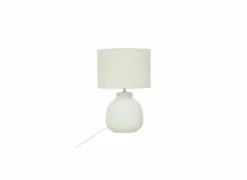 Tafellampen|Tafellamp Lali E14 H43cm - dolomiet - wit