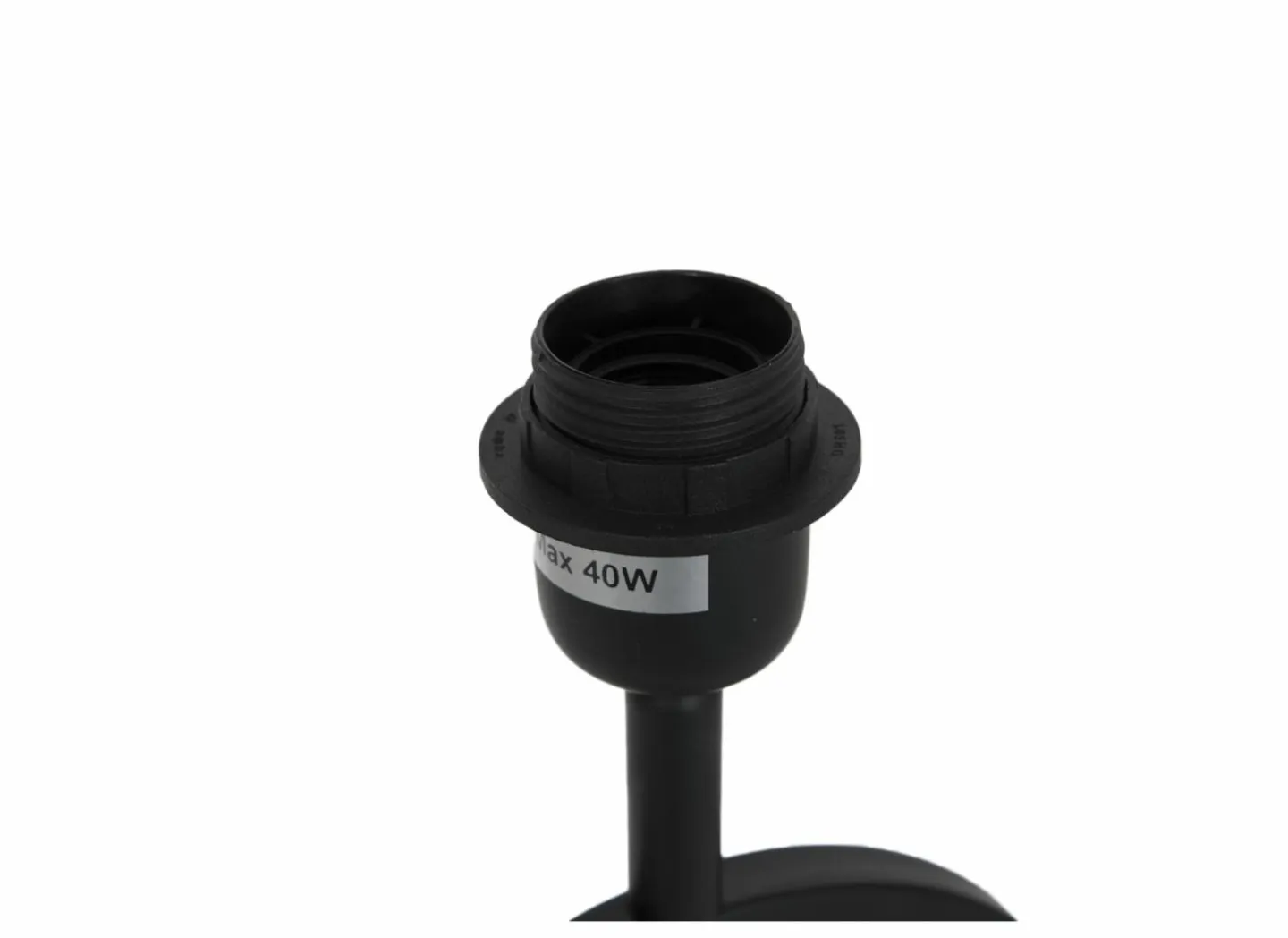 Tafellamp Rico E27 H53cm - metaal - zwart- Tafellampen