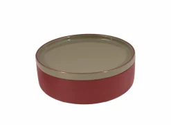 Tapas schaaltjes Sharing Ø20cm - keramiek - iceberg green & vintage marroon set van 2- Hapjes