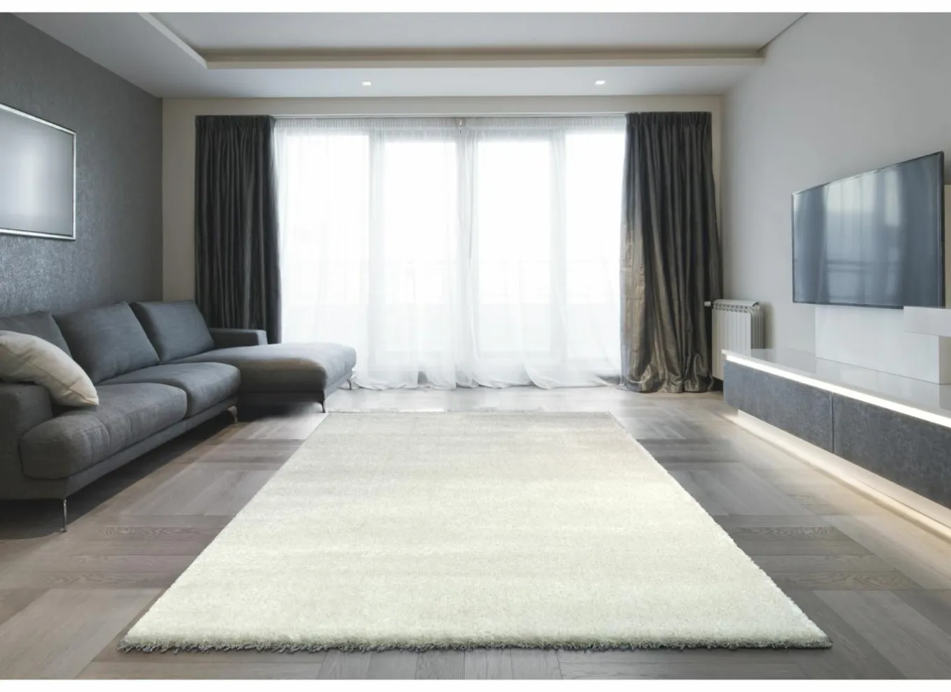 Tapijten|Tapijten|Tapijt Spirit 120x170cm - polyestervezel - wit