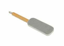 Praktische Toebehoren|Praktische Toebehoren|Textielborstel 7,3x4x34,5cm - bamboe & kunststof - grijs