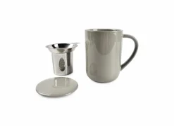 Thee-Accessoires|Koffietassen|Thee infuser Juno 50cl - steen - grijs