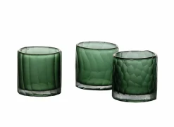 Kaars & Houder|Theelichthouder Cassis Ø7x7cm - glas - groen