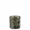 J line Kaars & Houder|Theelichthouder Mozaïek  H9,5cm