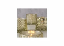 Kaars & Houder|Theelichthouder Sabena H7cm goud