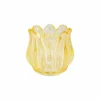 Cosy & Trendy Theelichthouder Tulp H7cm geel- Kaars & Houder