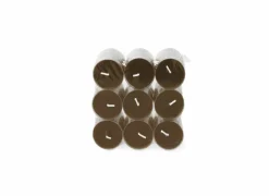 Spaas Kaars & Houder|Theelichtjes Clearlight Twinkling Touch 4,5u bruin, 18 stuks