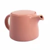 Theepotten|Theepot met infuser 62cl - stoneware & RVS - roze