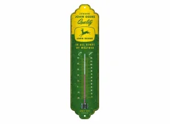 Thermometer John Deere In All Kinds Of Weather H28cm - metaal - meerkleurig- Decoratieve Accessoires