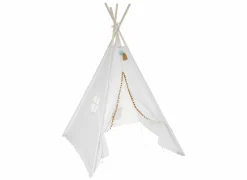 Tipi Kids Wapi 120x120x160cm - katoen & polyester - beige- Kinderdecoratie