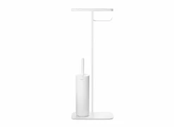 Brabantia Toiletbutler MindSet 12,50x75,50cm - kunststof & staal - mineral fresh white- Wc-Borstels