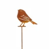 Tuindecoratie|Tuinsteker Vogel H145cm - metaal - roest