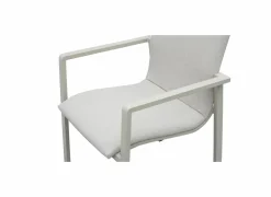 Tuinstoel Cardamom 61x57x85cm - aluminium - greige- Tuinstoelen