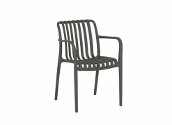 Tuinstoel Cute 46x58x81cm - kunststof - grijs- Tuinstoelen