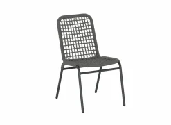 Tuinstoel Hopi 55x61x81cm - artificial rattan - antraciet- Tuinstoelen