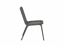 Tuinstoel Hopi 55x61x81cm - artificial rattan - antraciet- Tuinstoelen