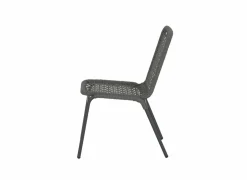 Tuinstoel Hopi 55x61x81cm - artificial rattan - antraciet- Tuinstoelen