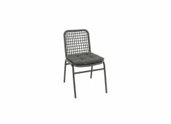 Tuinstoel Hopi 55x61x81cm - artificial rattan - antraciet- Tuinstoelen
