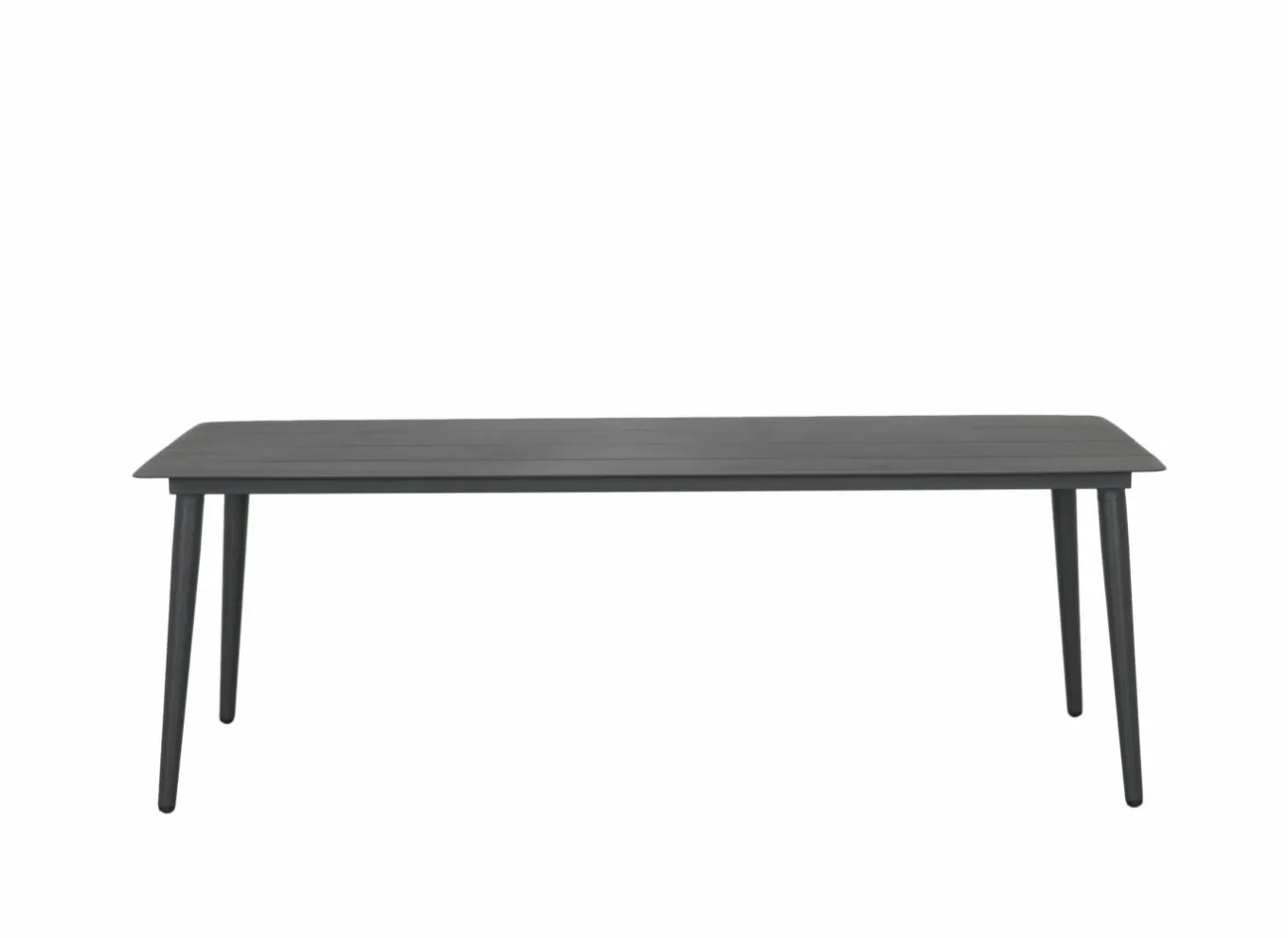 Tuintafels|Tuintafel Shore 220x90cm - aluminium - antraciet