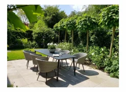 Tuintafels|Tuintafel Shore 220x90cm - aluminium - antraciet