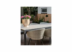Tuintafels|Tuintafel Shore 220x90cm - aluminium - antraciet