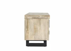 Tv-meubel Boqueria 180cm - mango massief & metaal - naturel- Tv-Meubels|Tv-Meubels