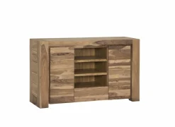 Tv-Meubels|Tv-Meubels|Tv-meubel Carbone 150cm - sheesham massief & decor - naturel