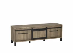 Tv-Meubels|Tv-Meubels|Tv-meubel 179cm - decor - old teak & matt black