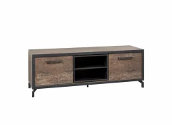 Tv-meubel 184cm - melamine - bruin- Tv-Meubels|Tv-Meubels