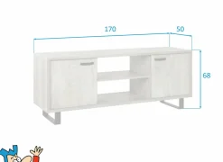 Tv-meubel Como 2 170cm - melamine - humus eik- Tv-Meubels|Tv-Meubels