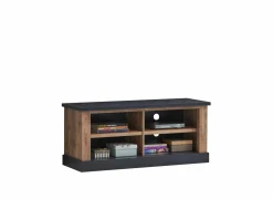 Tv-meubel Etienne 132cm - decor - industriële eik & zwart- Tv-Meubels|Tv-Meubels