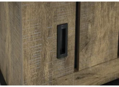 Tv-meubel Etienne 132cm - decor - industriële eik & zwart- Tv-Meubels|Tv-Meubels