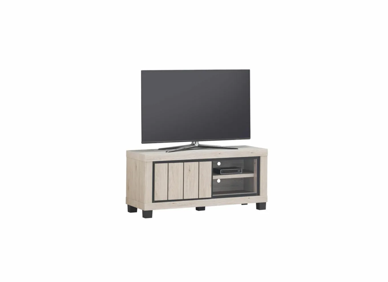 Tv-Meubels|Tv-Meubels|Tv-meubel Eureka 120cm - decor - natural oak & black