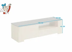 Tv-Meubels|Tv-Meubels|Tv-meubel Fumay 138cm - decor - eik & beton