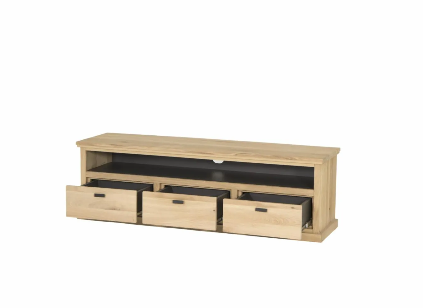 Tv-Meubels|Tv-Meubels|Tv-meubel Grimaldi 160cm - eik massief & decor - naturel