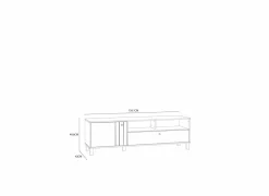 Tv-meubel Killarney 158cm - decor - mauvella eik & zand- Tv-Meubels|Tv-Meubels