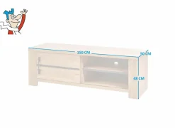 Tv-Meubels|Tv-Meubels|Tv-meubel Otto Piero 150cm - decor - scarlet eik