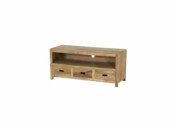 Tv-meubel Ploutos 125cm - mango massief - naturel- Tv-Meubels|Tv-Meubels