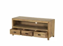 Tv-meubel Ploutos 125cm - mango massief - naturel- Tv-Meubels|Tv-Meubels