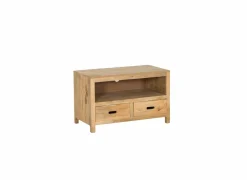 Tv-meubel Ploutos 89cm - mango massief - naturel- Tv-Meubels|Tv-Meubels