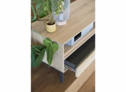 Tv-Meubels|Tv-Meubels|Tv-meubel Polar 145cm - eik massief & fineer & decor - naturel