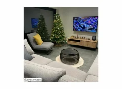 Tv-Meubels|Tv-Meubels|Tv-meubel Polar 145cm - eik massief & fineer & decor - naturel